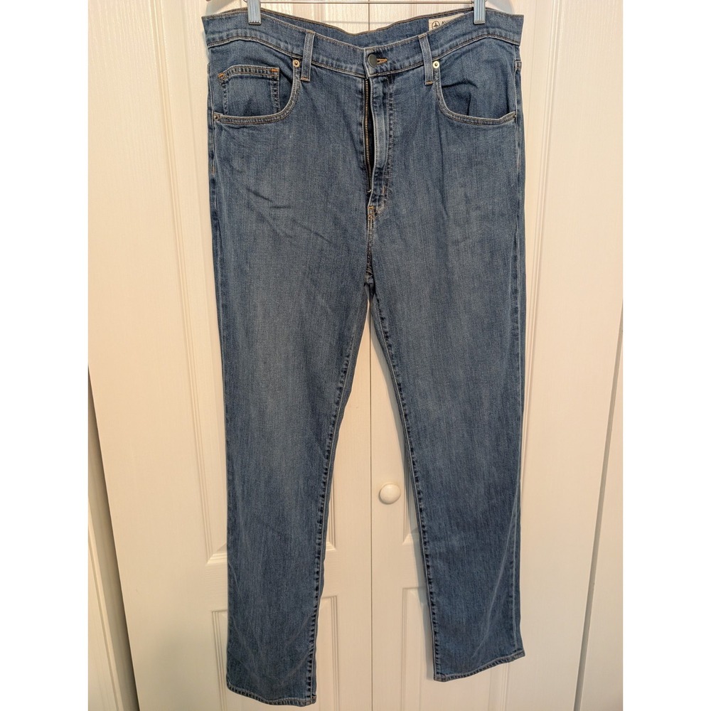 Aviator Relaxed Boyfriend Jeans Women's 32 Blue Medium Wash USA Straight Leg